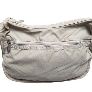 LeSportsac Tan Beige Crossbody Purse Bag Medium VTG Travel 1980 1990 Made in USA